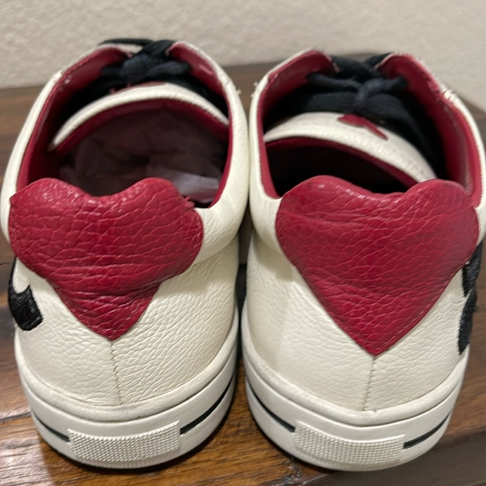 Brighton Love Me Beige Red Sneakers size 8.5 Valentines - Picture 7 of 17